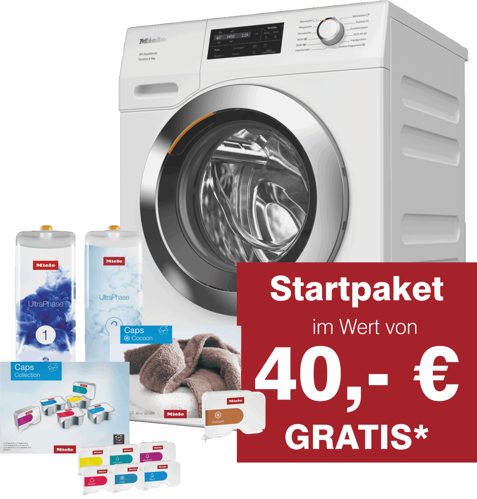 Miele WEG 675 WPS + Starterpaket