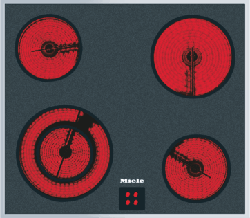 Miele herdgesteuertes Elektrokochfeld KM 6002 LPT